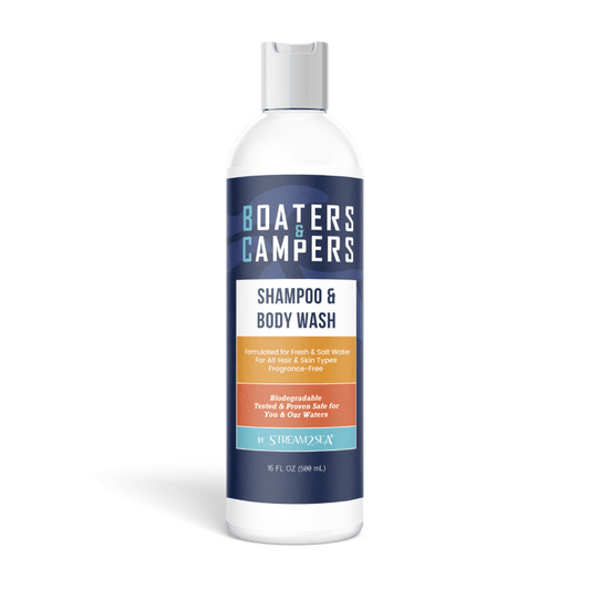 Boaters & Campers Hair Shampoo & Body wash - Large Size 16oz