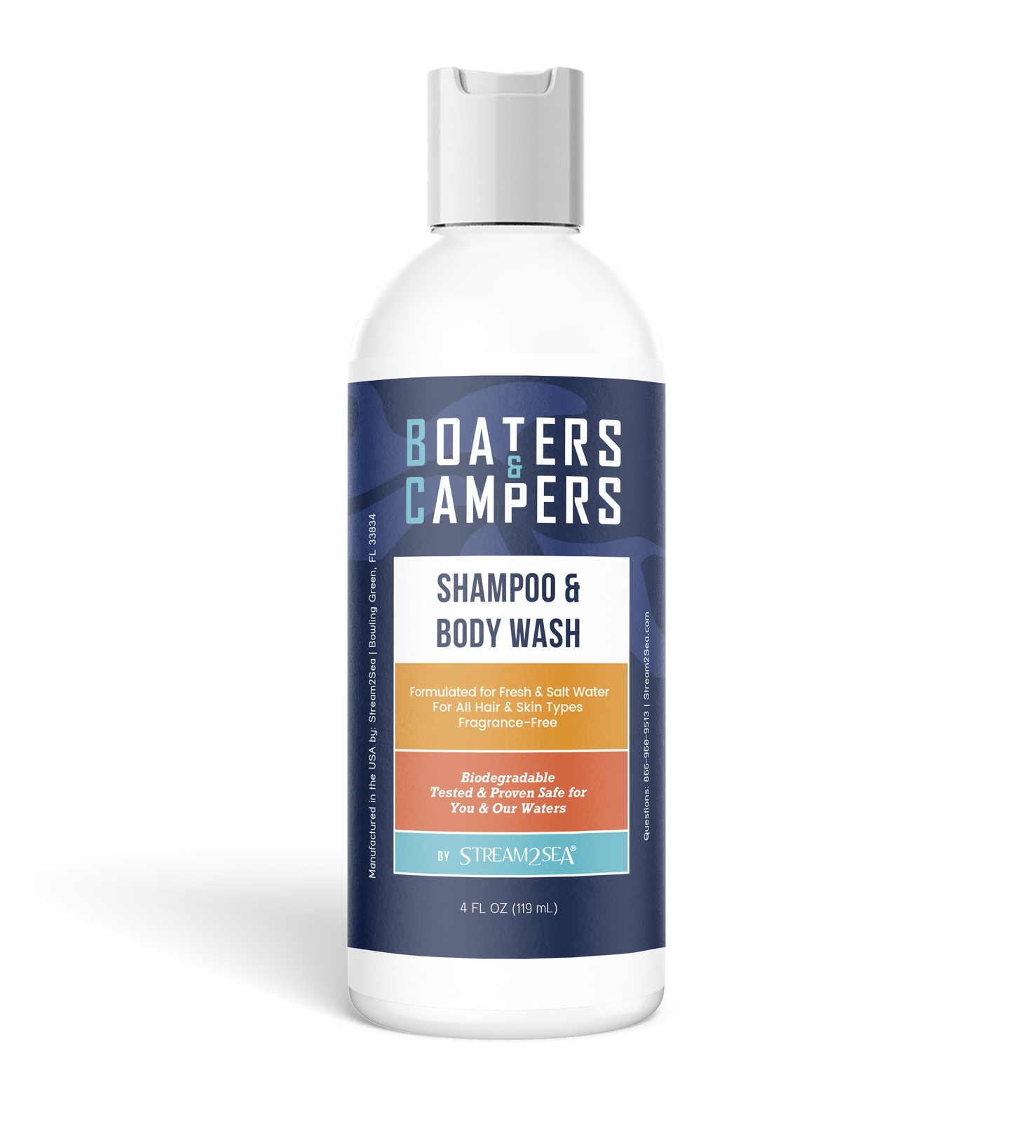 Boaters & Campers Hair Shampoo & Body wash - 4 oz